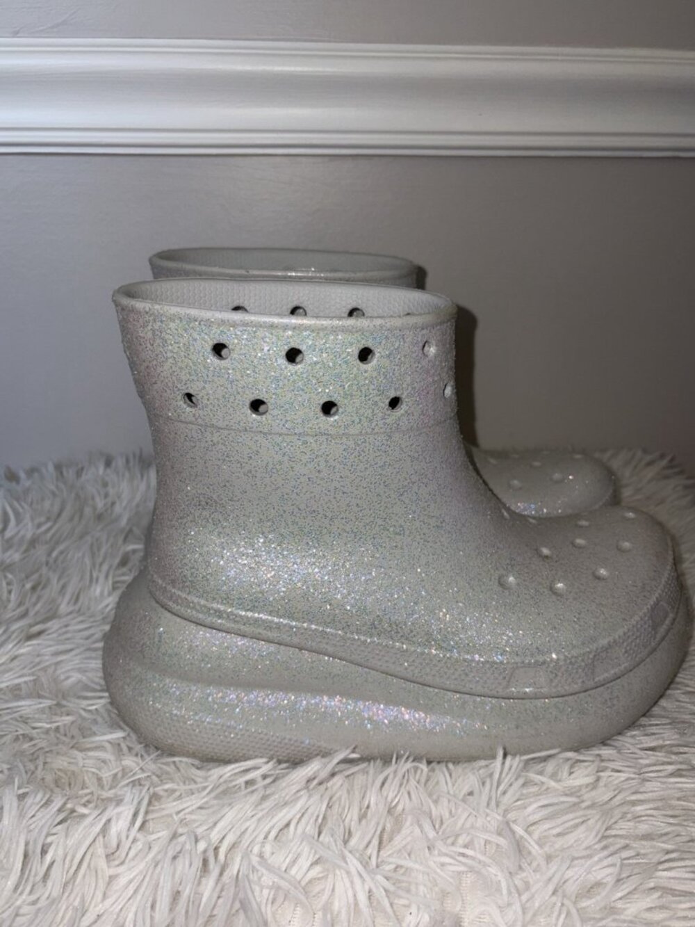 Crocs Crush Chunky Platform Clog Boots Women's Size 6